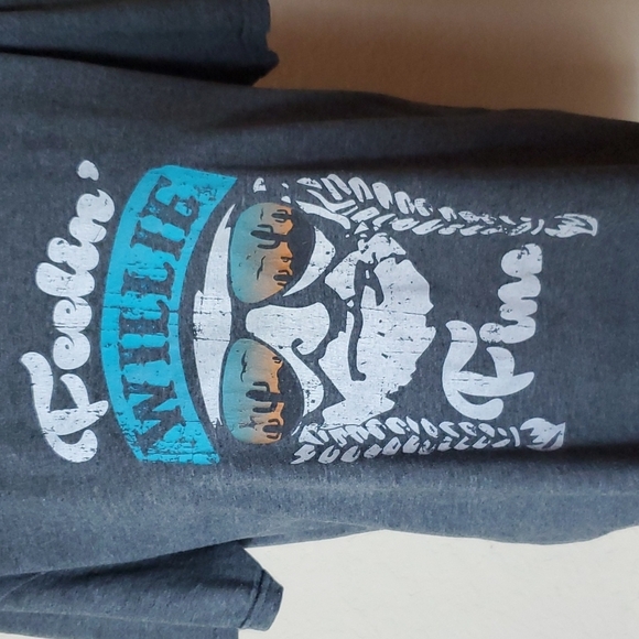 M/L unisex "Feelin' Willie Fine" gray tshirt (see measurements) - Picture 6 of 8